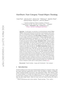 VastTrack: Vast Category Visual Object Tracking