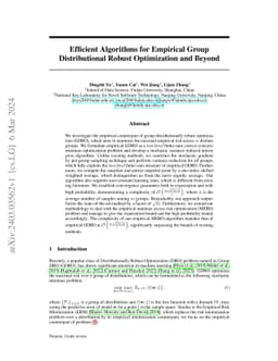 Efficient Algorithms for Empirical Group Distributional Robust
  Optimization and Beyond