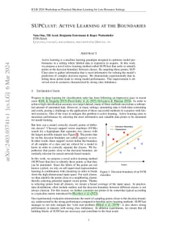 SUPClust: Active Learning at the Boundaries
