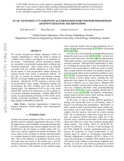 ECAP: Extensive Cut-and-Paste Augmentation for Unsupervised Domain
  Adaptive Semantic Segmentation