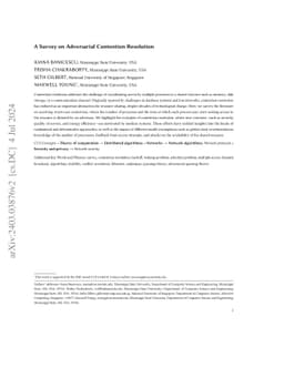 A Survey on Adversarial Contention Resolution