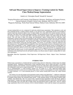 Self and Mixed Supervision to Improve Training Labels for Multi-Class
  Medical Image Segmentation