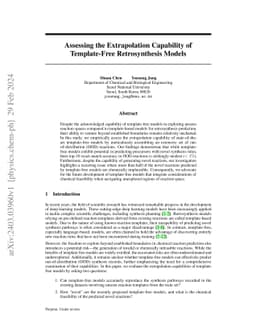 Assessing the Extrapolation Capability of Template-Free Retrosynthesis
  Models