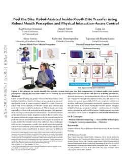 Feel the Bite: Robot-Assisted Inside-Mouth Bite Transfer using Robust
  Mouth Perception and Physical Interaction-Aware Control