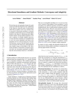 Directional Smoothness and Gradient Methods: Convergence and Adaptivity