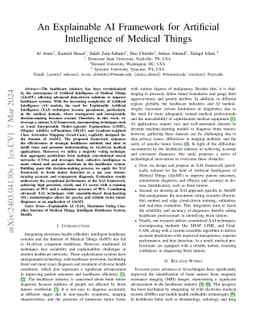An Explainable AI Framework for Artificial Intelligence of Medical
  Things