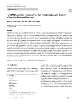 FL-GUARD: A Holistic Framework for Run-Time Detection and Recovery of
  Negative Federated Learning
