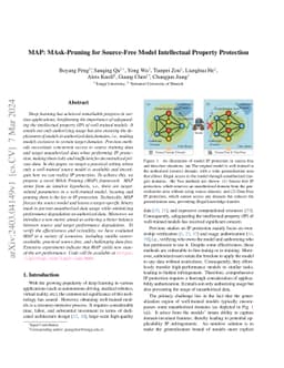 MAP: MAsk-Pruning for Source-Free Model Intellectual Property Protection