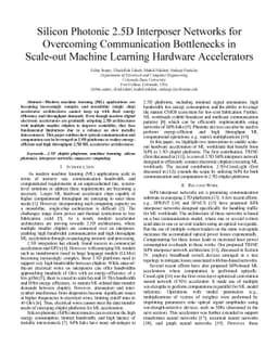 Silicon Photonic 2.5D Interposer Networks for Overcoming Communication
  Bottlenecks in Scale-out Machine Learning Hardware Accelerators