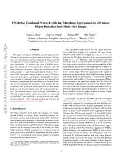 CN-RMA: Combined Network with Ray Marching Aggregation for 3D Indoors
  Object Detection from Multi-view Images