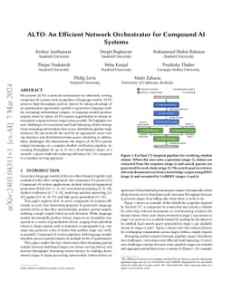 ALTO: An Efficient Network Orchestrator for Compound AI Systems
