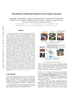 Discriminative Probing and Tuning for Text-to-Image Generation