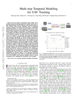 Multi-step Temporal Modeling for UAV Tracking