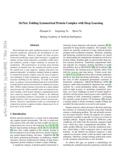 SGNet: Folding Symmetrical Protein Complex with Deep Learning