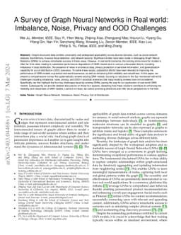 A Survey of Graph Neural Networks in Real world: Imbalance, Noise,
  Privacy and OOD Challenges