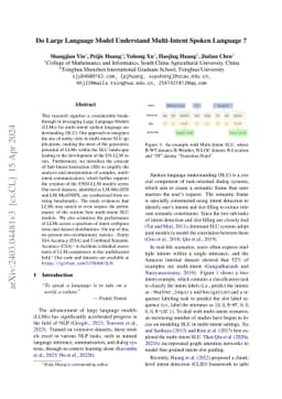 Do Large Language Model Understand Multi-Intent Spoken Language ?