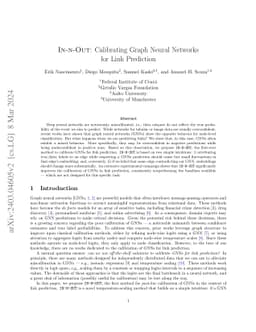 In-n-Out: Calibrating Graph Neural Networks for Link Prediction