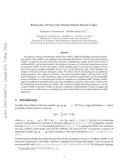 Repelling-Attracting Hamiltonian Monte Carlo