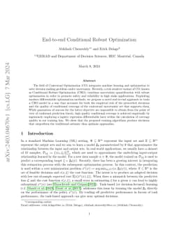 End-to-end Conditional Robust Optimization