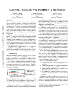 Parendi: Thousand-Way Parallel RTL Simulation