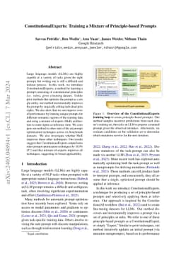 ConstitutionalExperts: Training a Mixture of Principle-based Prompts