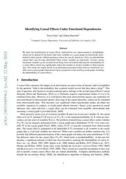 Identifying Causal Effects Under Functional Dependencies