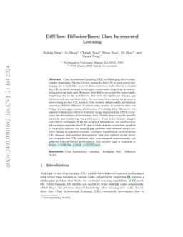 DiffClass: Diffusion-Based Class Incremental Learning