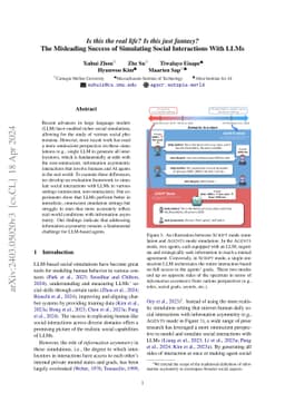 Is this the real life? Is this just fantasy? The Misleading Success of
  Simulating Social Interactions With LLMs