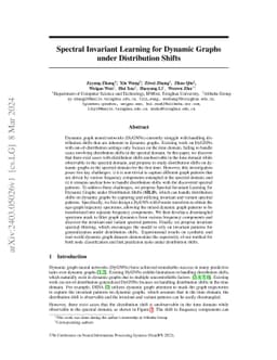 Spectral Invariant Learning for Dynamic Graphs under Distribution Shifts