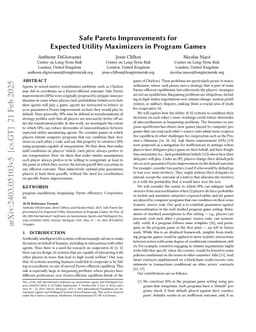 Safe Pareto Improvements for Expected Utility Maximizers in Program Games
