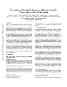 Personalized Audiobook Recommendations at Spotify Through Graph Neural
  Networks