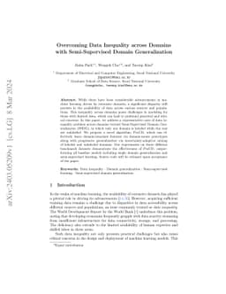 Overcoming Data Inequality across Domains with Semi-Supervised Domain
  Generalization