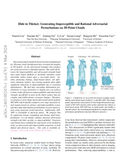 Hide in Thicket: Generating Imperceptible and Rational Adversarial
  Perturbations on 3D Point Clouds