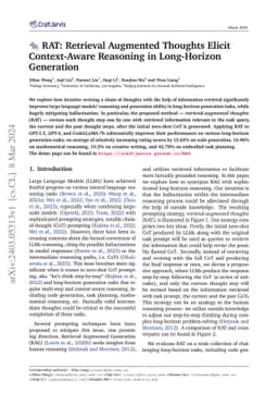 RAT: Retrieval Augmented Thoughts Elicit Context-Aware Reasoning in
  Long-Horizon Generation