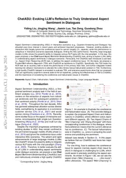 ChatASU: Evoking LLM's Reflexion to Truly Understand Aspect Sentiment in
  Dialogues
