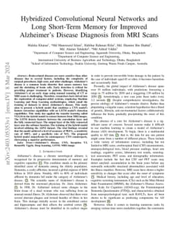 Hybridized Convolutional Neural Networks and Long Short-Term Memory for
  Improved Alzheimer's Disease Diagnosis from MRI Scans