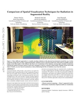 Comparison of Spatial Visualization Techniques for Radiation in
  Augmented Reality