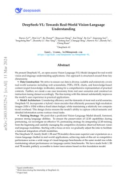 DeepSeek-VL: Towards Real-World Vision-Language Understanding