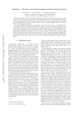 OmniJet-$α$: The first cross-task foundation model for particle
  physics