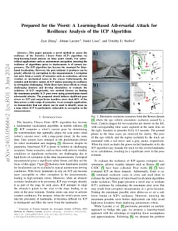 Prepared for the Worst: A Learning-Based Adversarial Attack for
  Resilience Analysis of the ICP Algorithm