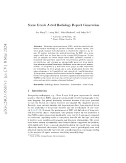 Scene Graph Aided Radiology Report Generation
