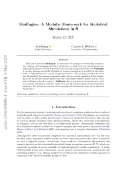 SimEngine: A Modular Framework for Statistical Simulations in R