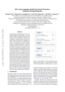 ItD: Large Language Models Can Teach Themselves Induction through
  Deduction