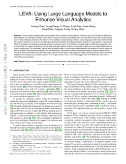 LEVA: Using Large Language Models to Enhance Visual Analytics