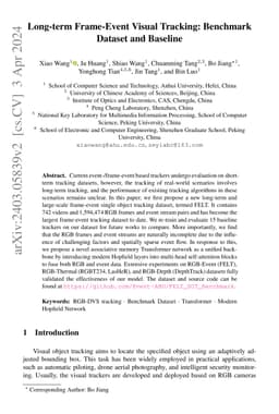 Long-term Frame-Event Visual Tracking: Benchmark Dataset and Baseline