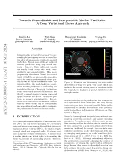 Towards Generalizable and Interpretable Motion Prediction: A Deep
  Variational Bayes Approach