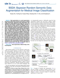 BSDA: Bayesian Random Semantic Data Augmentation for Medical Image
  Classification