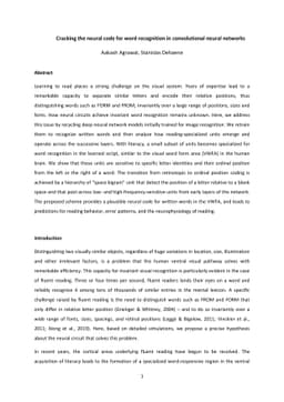 Cracking the neural code for word recognition in convolutional neural
  networks
