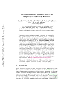 Harmonious Group Choreography with Trajectory-Controllable Diffusion