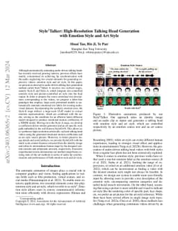 Style2Talker: High-Resolution Talking Head Generation with Emotion Style
  and Art Style